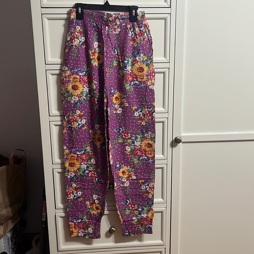 NWOT floral pajama pants